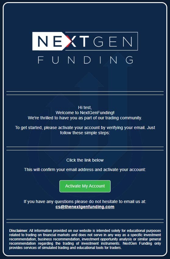 ثبت نام در NEXTGEN FUNDING